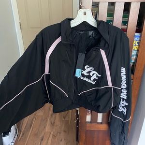 LF the brand black jacket size small (with matching pants)